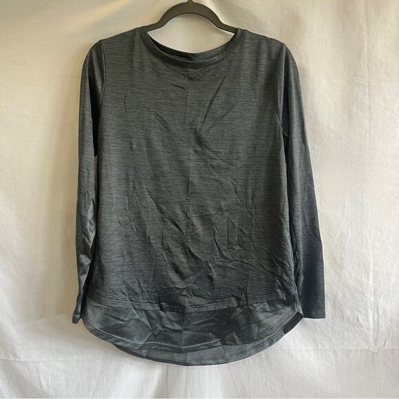 Under Armour Heatgear Long Sleeve Top Womens Small Loose Gray Breathable Running - Picture 1 of 8
